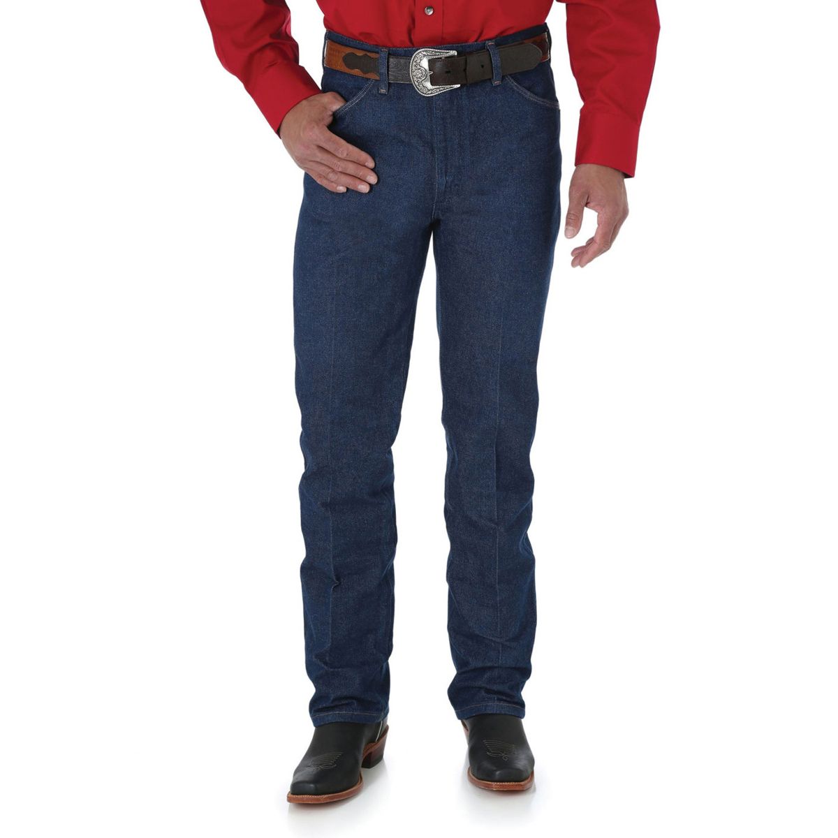 Wrangler 0936DEN Cowboy Cut Slim Fit Jeans – Rigid Western Denim