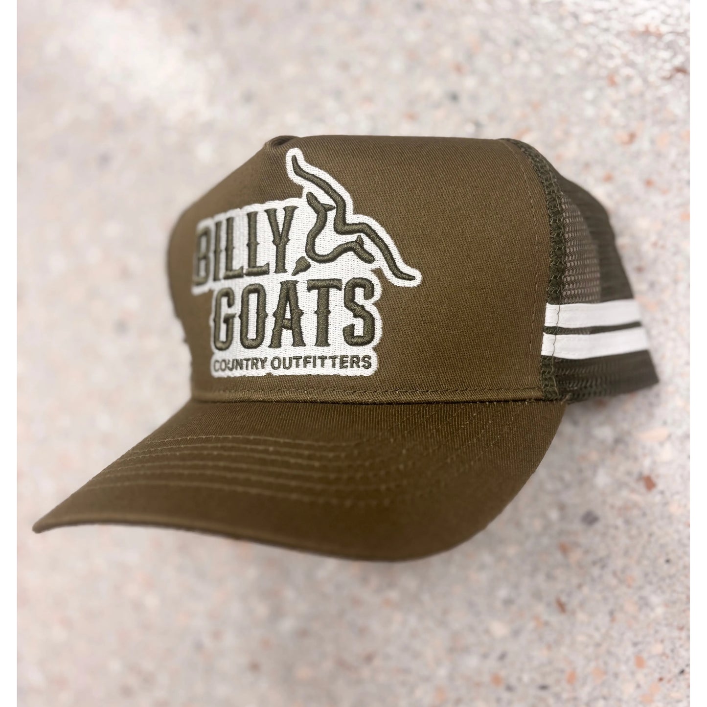BG High Profile Trucker Cap Green/White