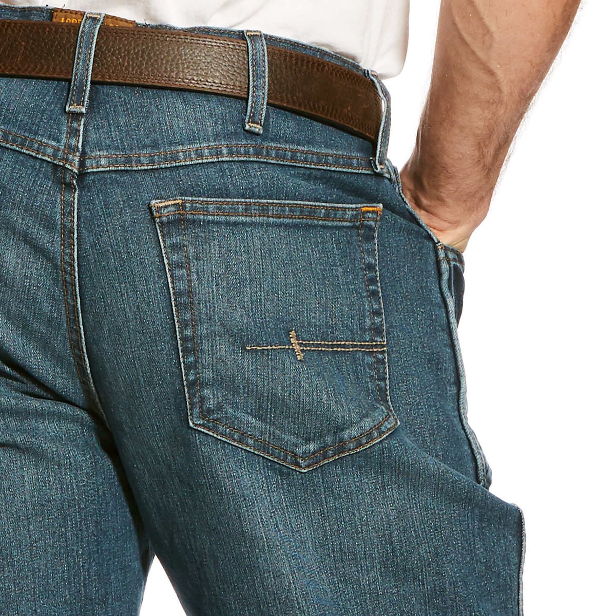 Ariat Mens Rebar M4 DuraStretch Edge Boot Cut Work Jeans – Carbine - Billy Goats Country Outfitters