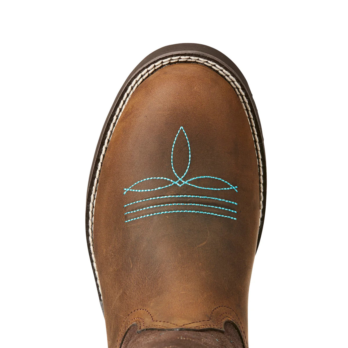 Ariat Women's Delilah Round Toe Distressed Brown/Fudge Brown