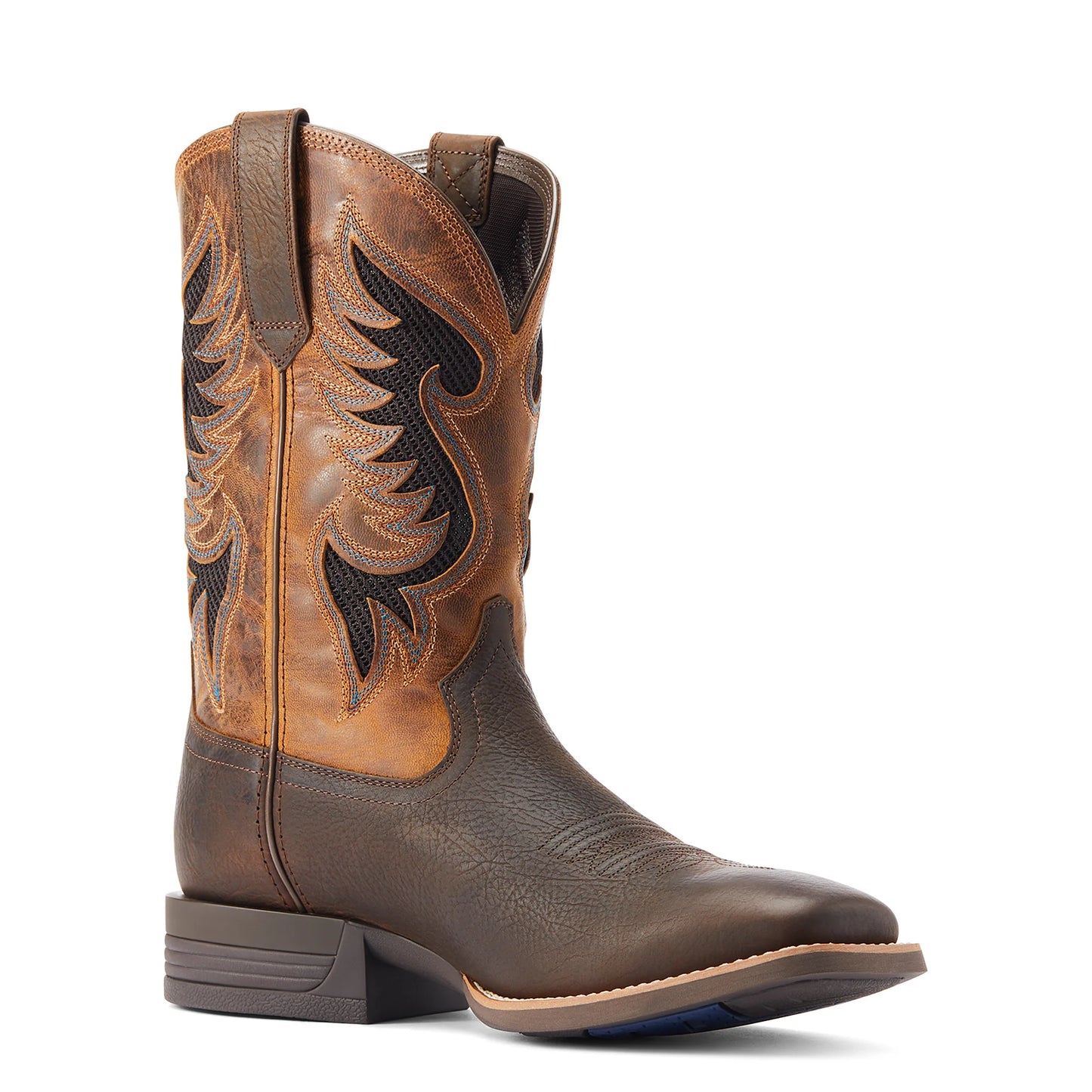 Ariat Mens Cowpuncher Venttek Dark Brown/Golden Mustard