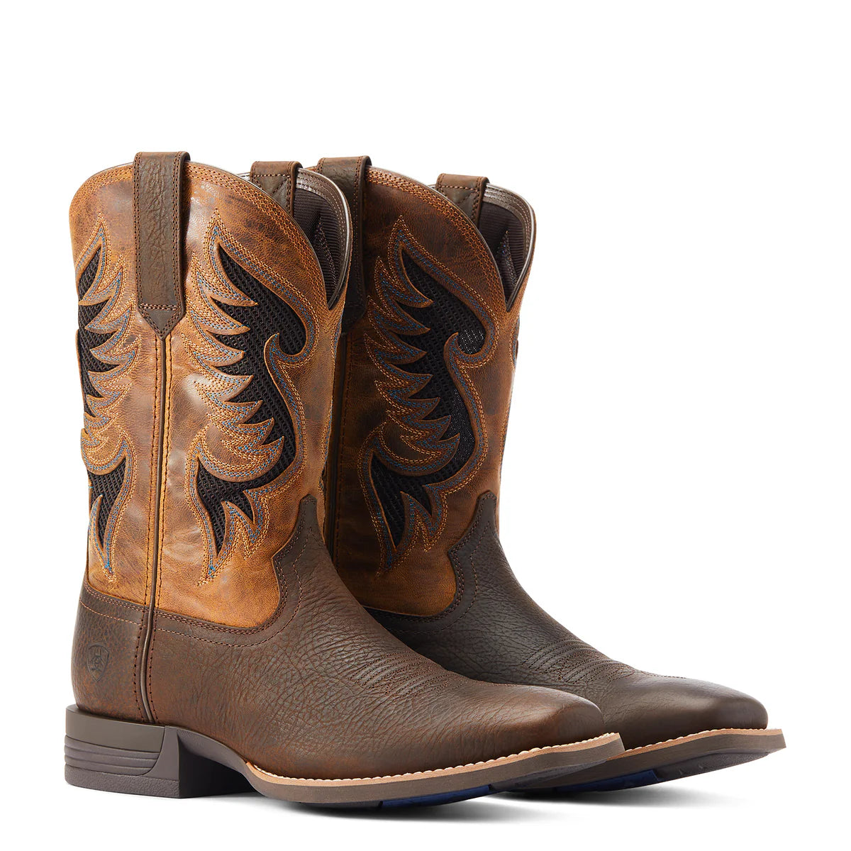 Ariat Mens Cowpuncher Venttek Dark Brown/Golden Mustard