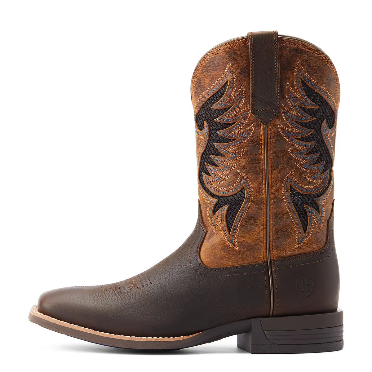 Ariat Mens Cowpuncher Venttek Dark Brown/Golden Mustard