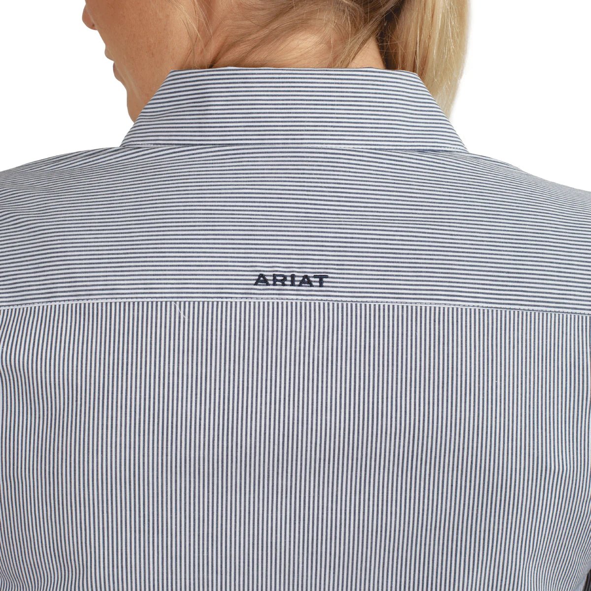 Womens Ariat Kirby Stretch Shirt Navy Stripe - Billy Goats Country Outfitters