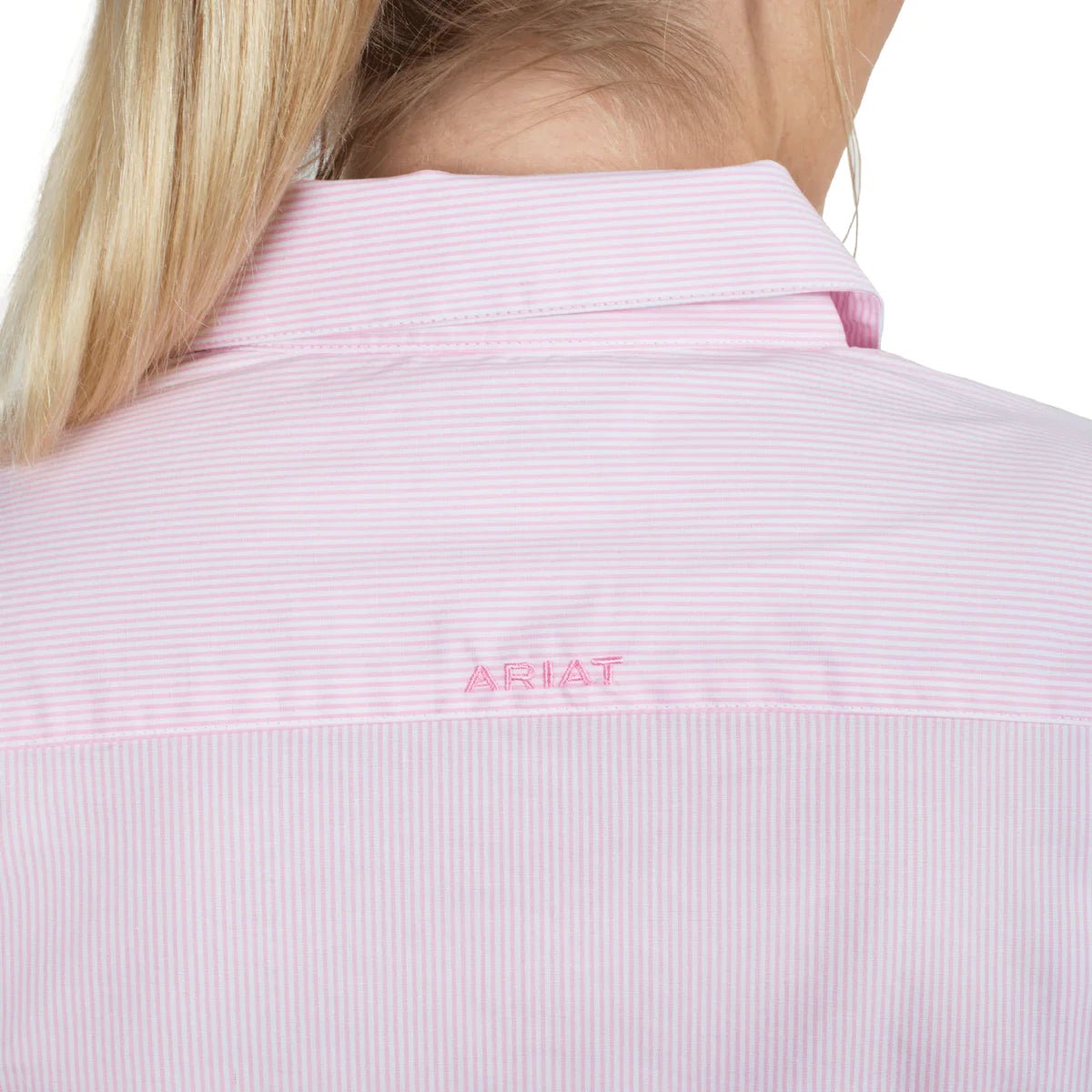 Womens Ariat Kirby Stretch Shirt Pink Stripe - Billy Goats Country Outfitters