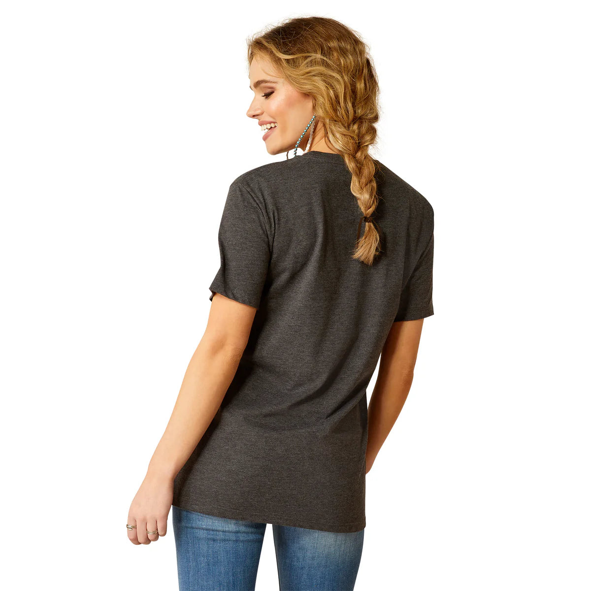 Ariat Women's Barrel Beauty T-Shirt Charcoal Heather