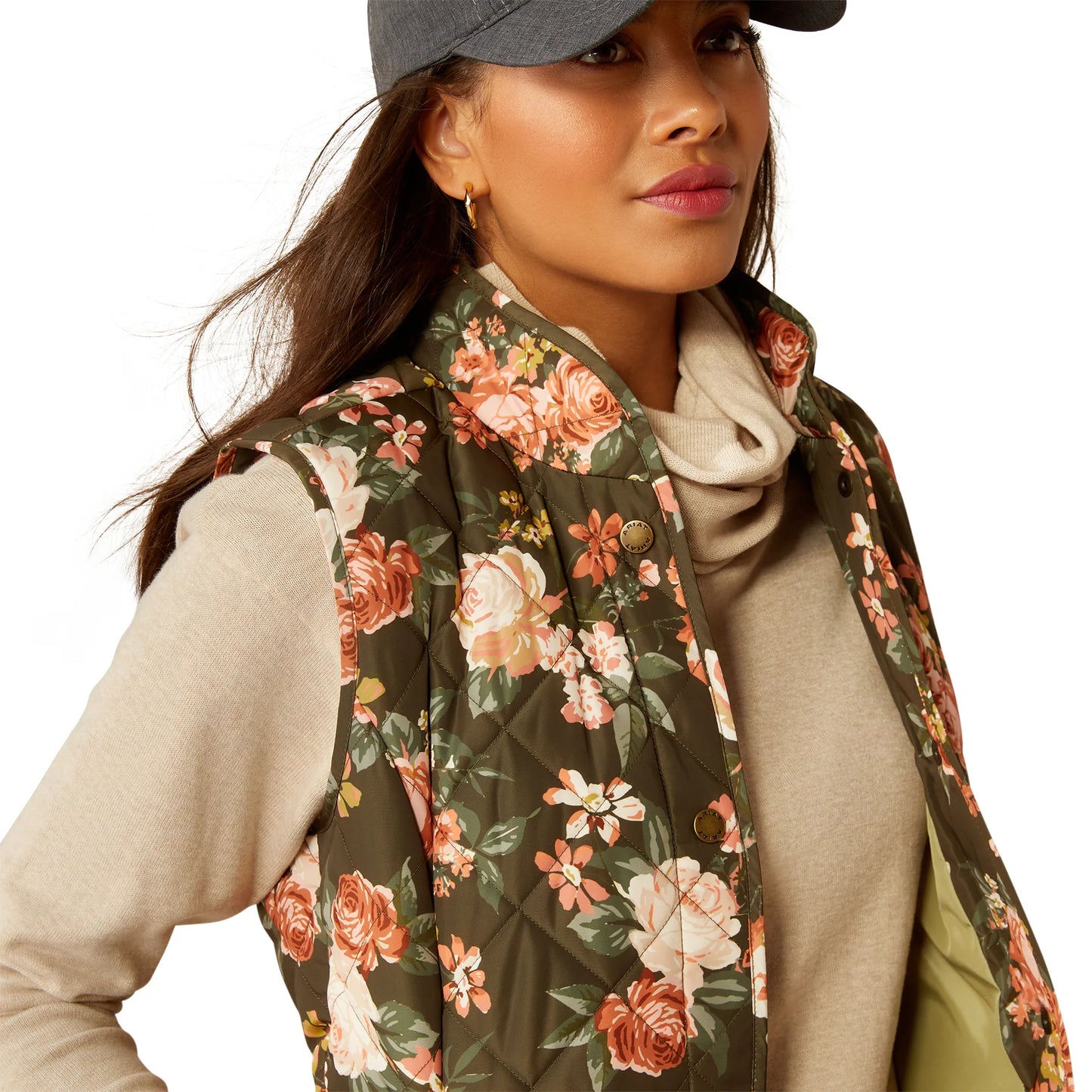 Ariat Women's Woodside Vest Rosegarden Print