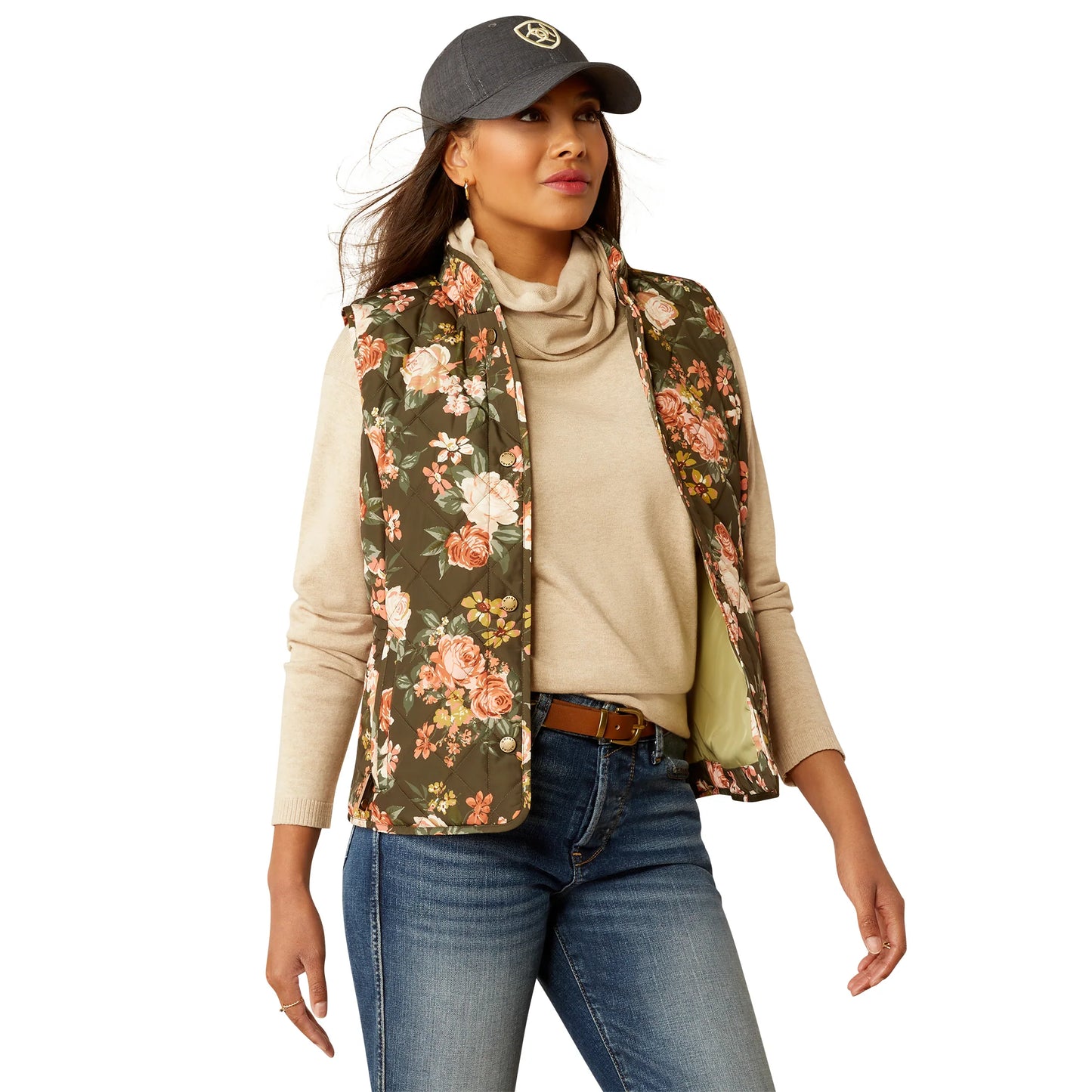 Ariat Women's Woodside Vest Rosegarden Print