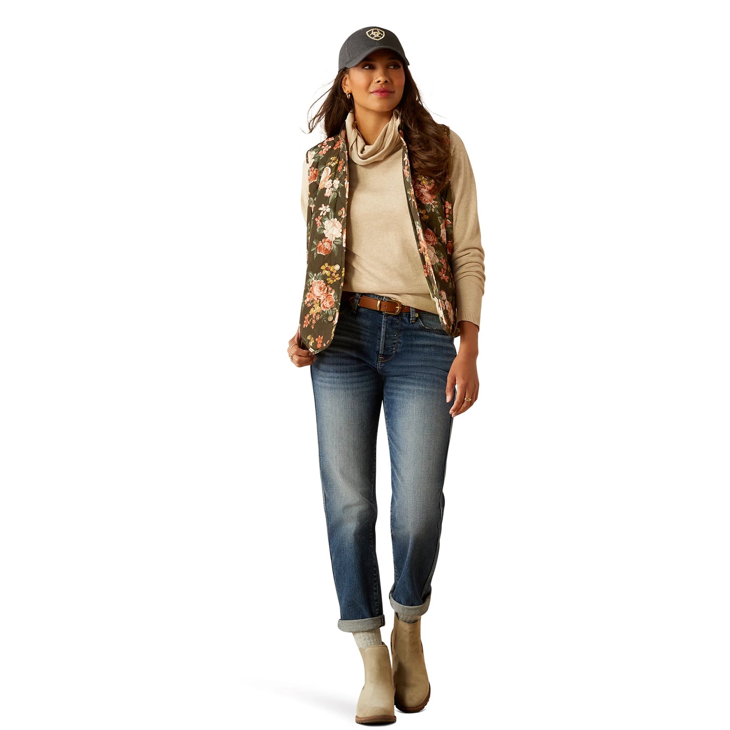 Ariat Women's Woodside Vest Rosegarden Print