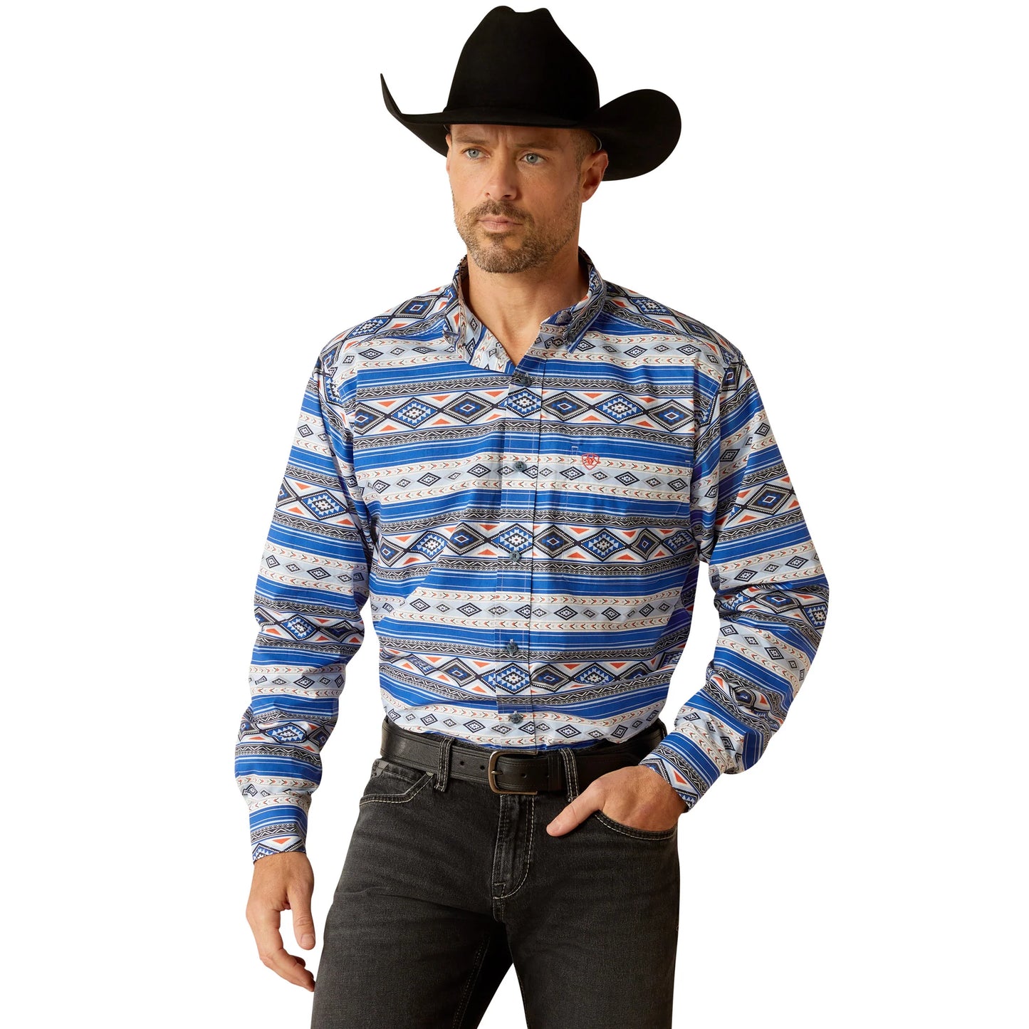 Ariat Men's Ryder Classic Fit Shirt Royal Blue