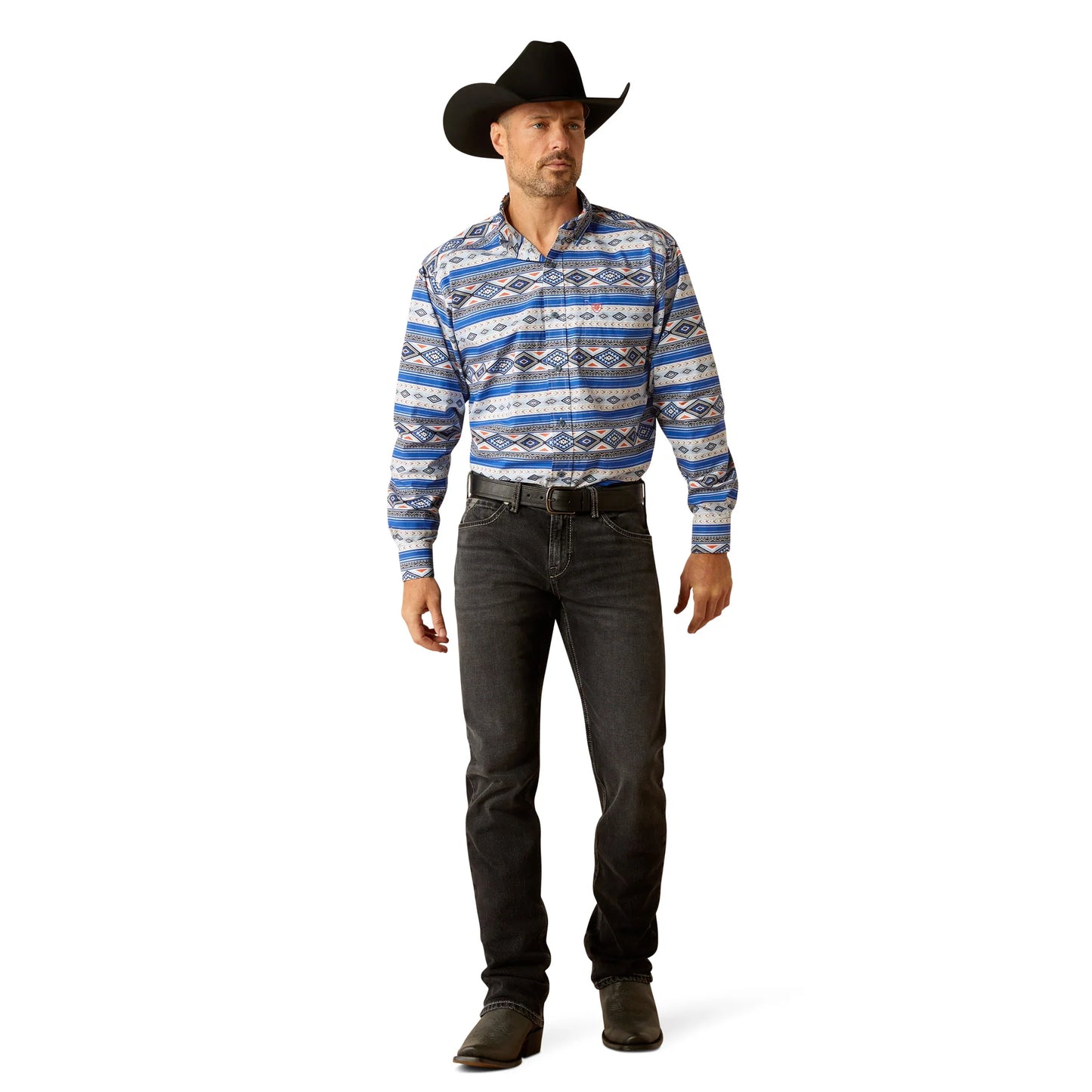Ariat Men's Ryder Classic Fit Shirt Royal Blue