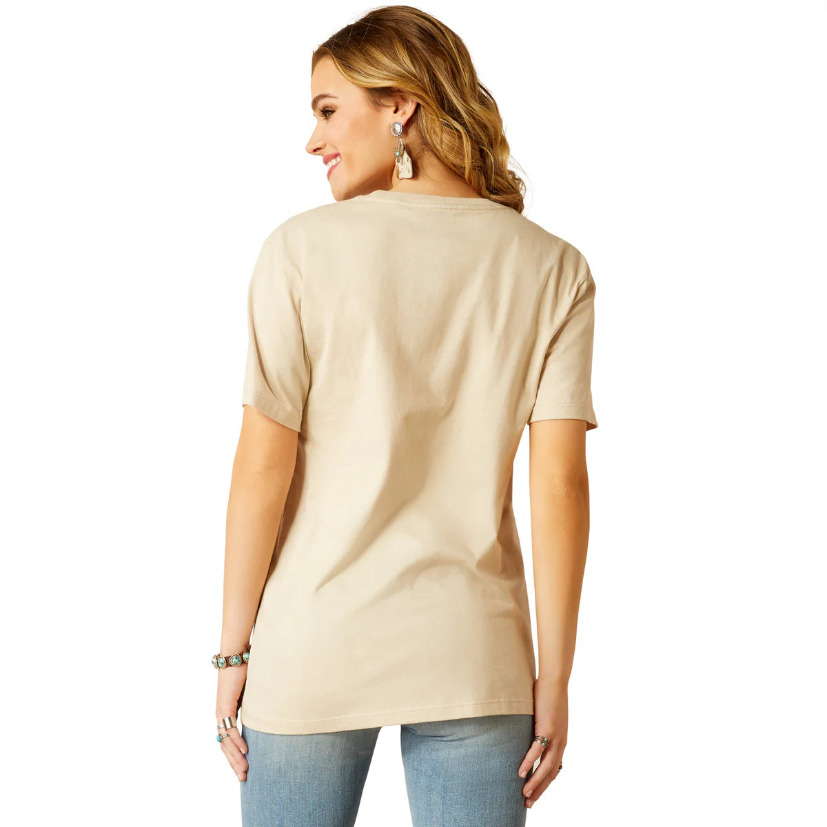 Ariat Women's Keep Walkin Cowboy T-Shirt Natural