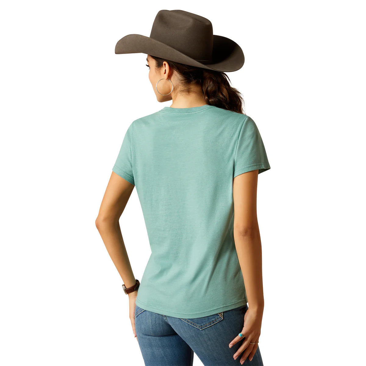 Ariat Women's Wholesome Heffers T-Shirt Ocean Blue