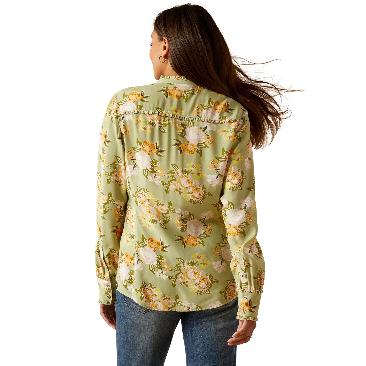 Womens Ariat Clarion Blouse Rosegarden Print