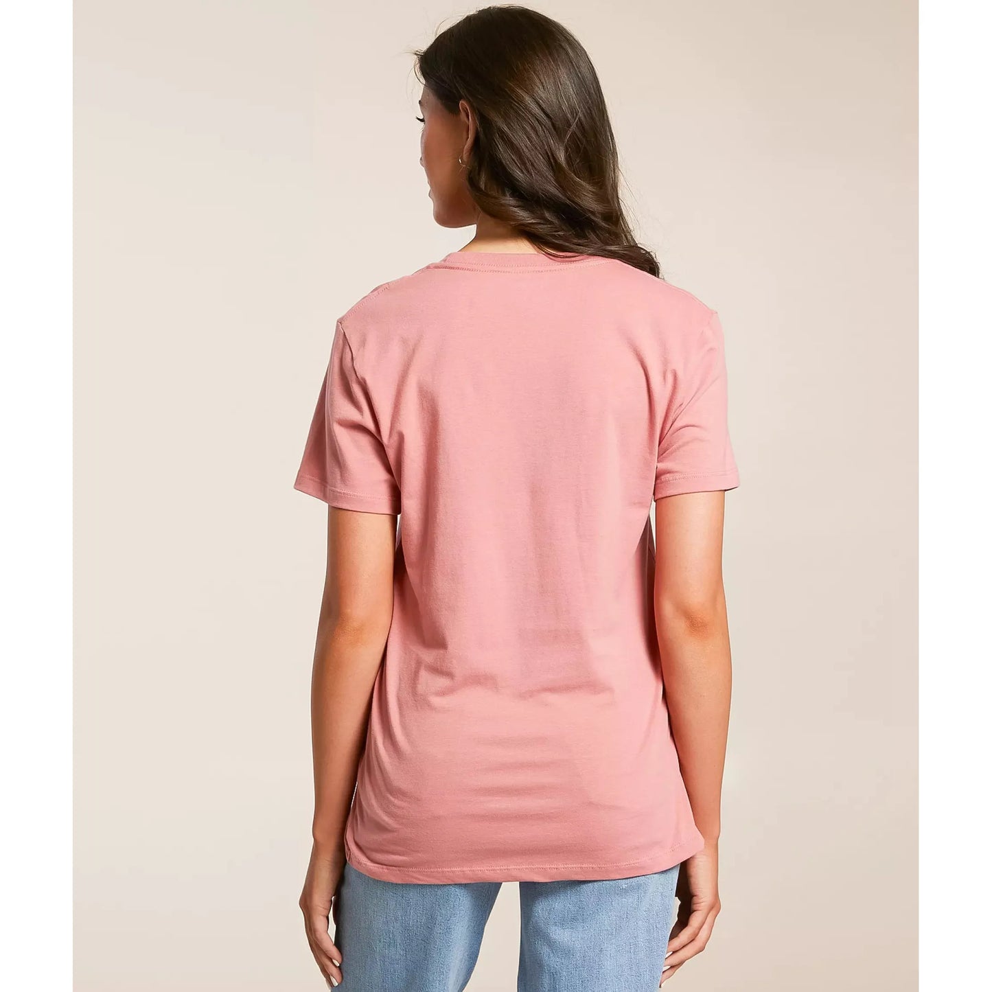 Womens Ariat Ladies T-Shirt Western Pulp Dusty Rose