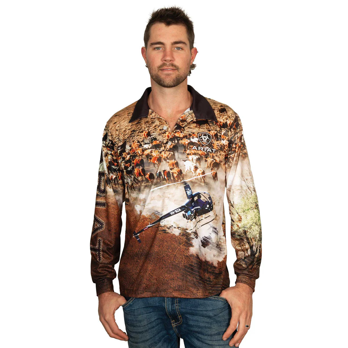 Ariat Adults Fishing Shirt Helimustering