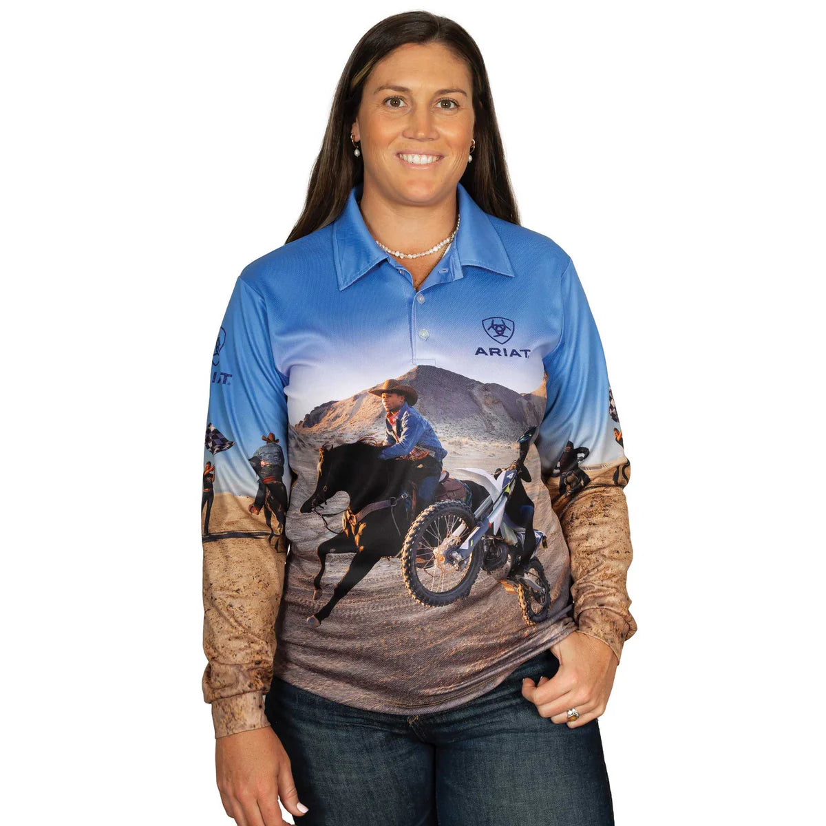 Ariat Adults Fishing Shirt Lets Ride