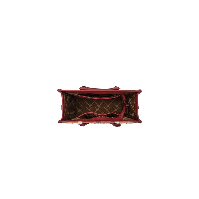 Wrangler Women's Cilia Crossbody Tote Bag - Burgundy