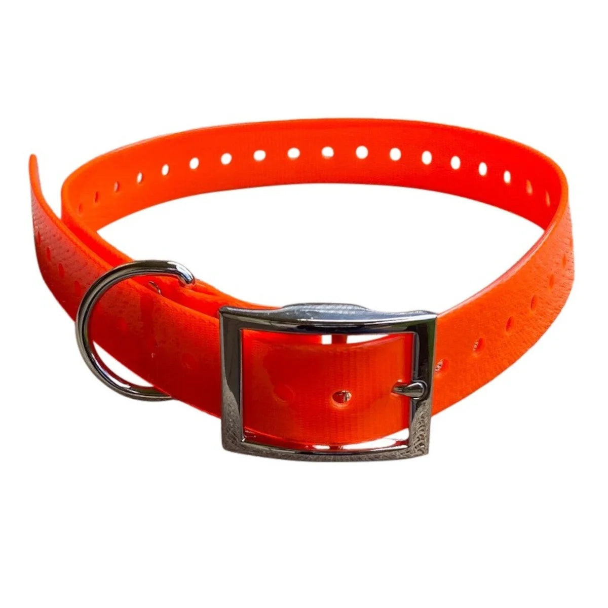 Optic Hunting 30mm Wide Dog Collar Orange Yard Collar