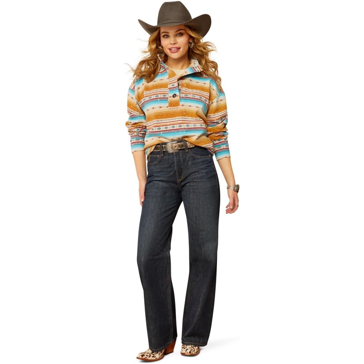 Ariat Womens Hometown Sweatshirt Fallon Serape