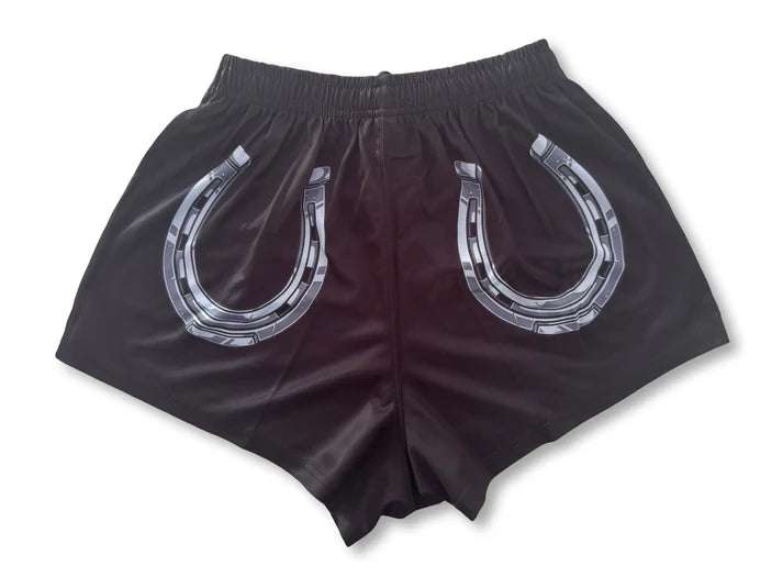 Aussie Footy Shorts Horse Shoe with Pockets