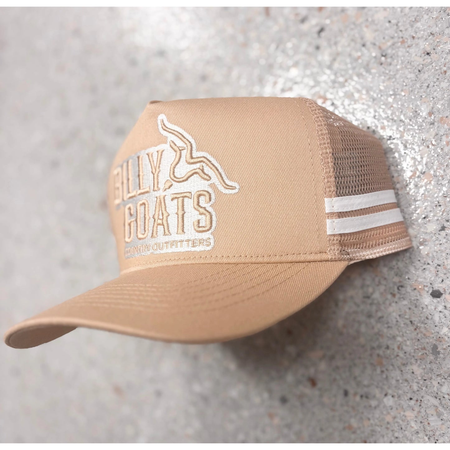 BG High Profile Trucker Cap Cream/ White