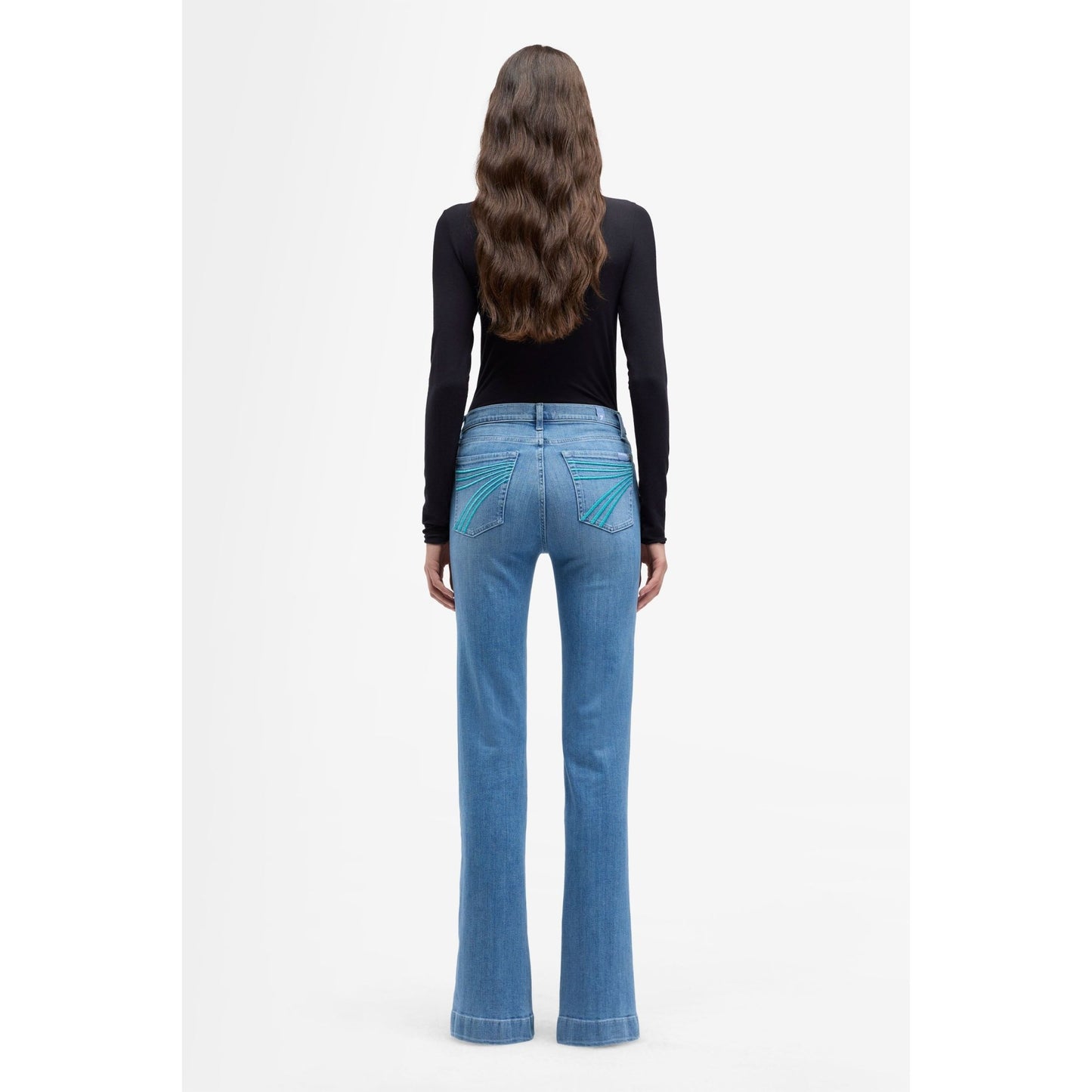 7 For All Mankind Dojo Flare Jeans – Iceflow Wash – 34” Leg - Billy Goats Country Outfitters