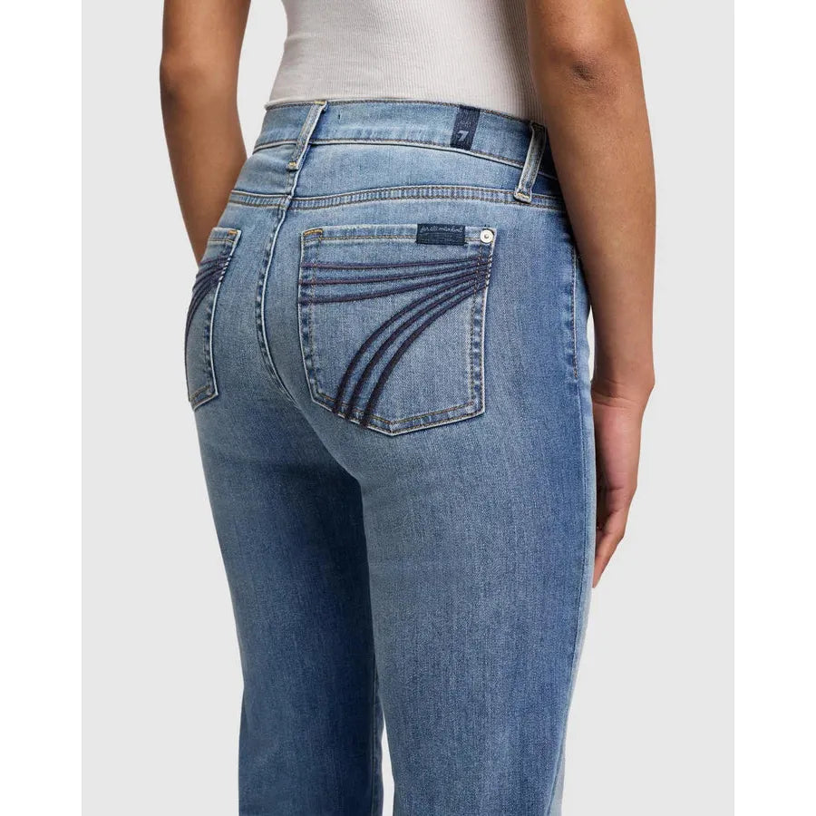 7 For All Mankind - Dojo High Rise Flare Authentic Light 34" Leg