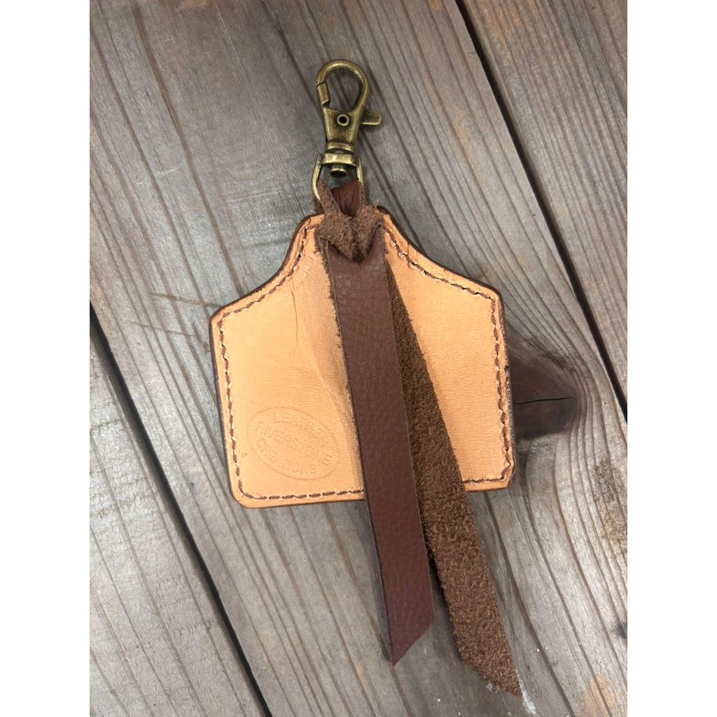 Riverstone Leather Creations Handcrafted Large Cattle Tag