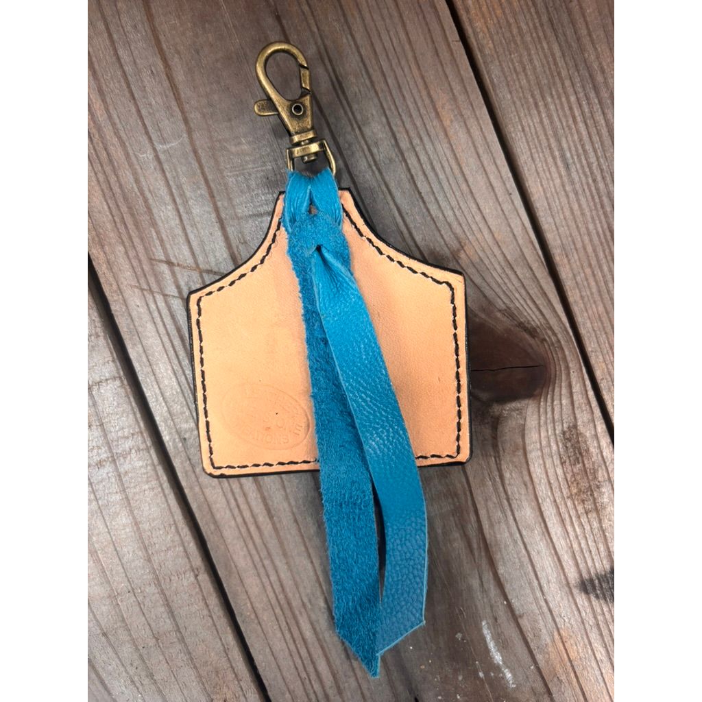 Riverstone Leather Creations Handcrafted Large Cattle Tag