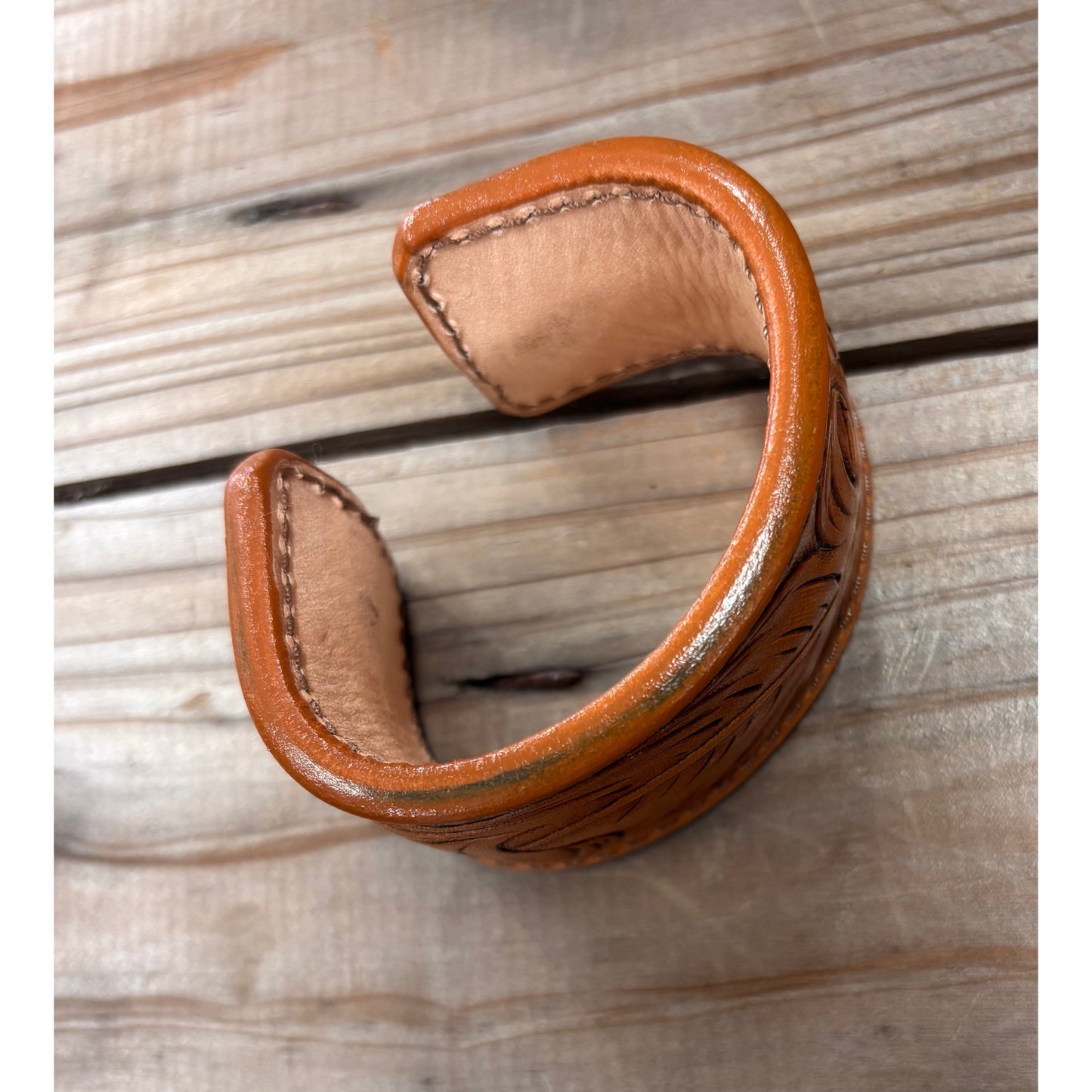 Riverstone Leather Creations Handcrafted Cuff