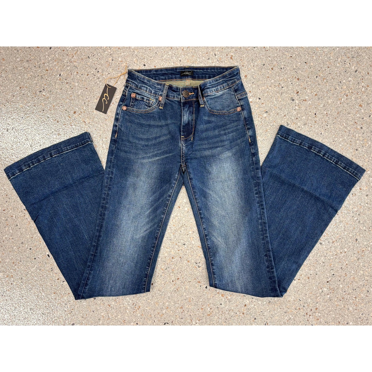 CC Western Women's Signature Trouser Jeans – Dark Wash