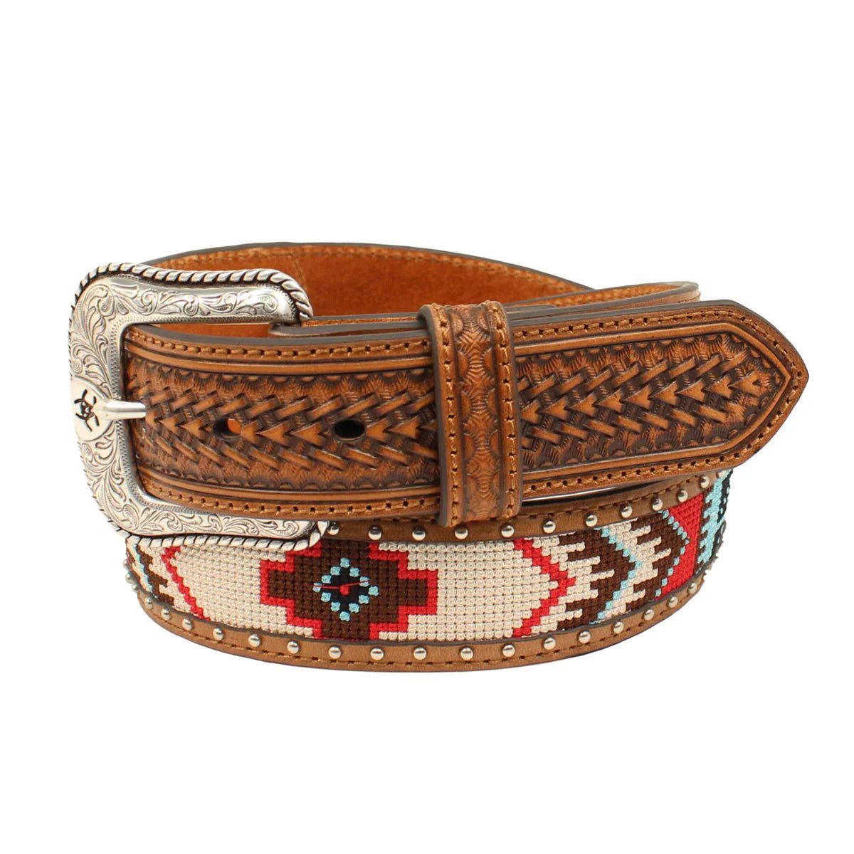 Ariat Mens Arrow Southwestern Inlay Belt - Billy Goats Country Outfitters