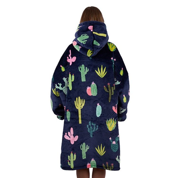 Pure Western Adults Cactus Snuggle Hoodie – Oversized Sherpa Lined Hoodie - Billy Goats Country Outfitters