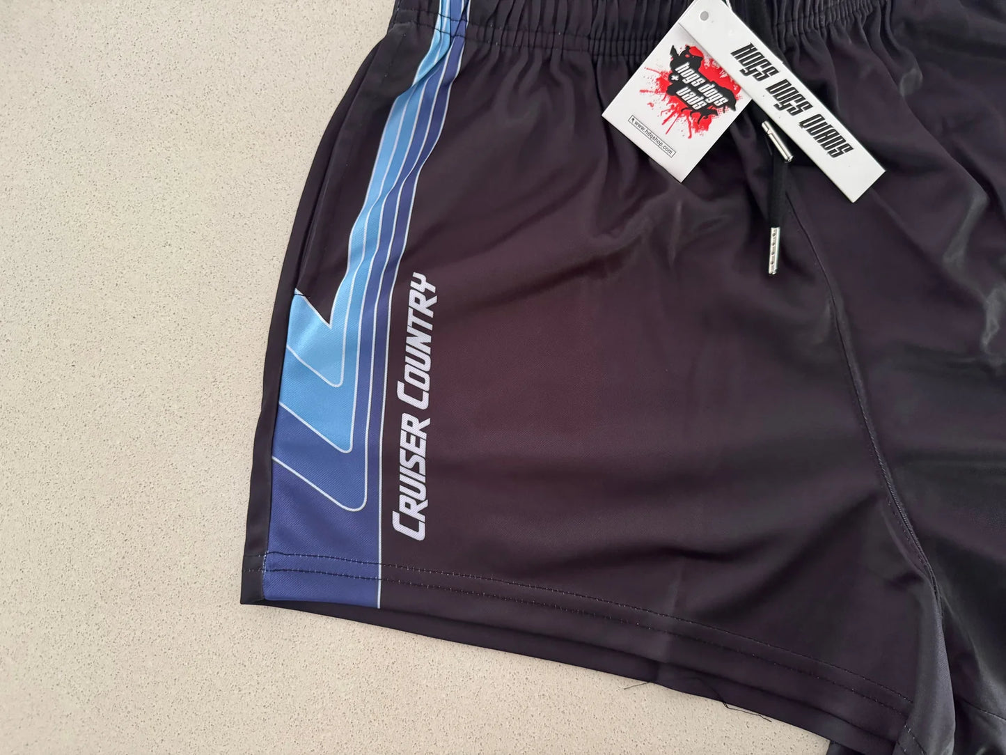 Aussie Footy Shorts Cruiser Country with Pockets