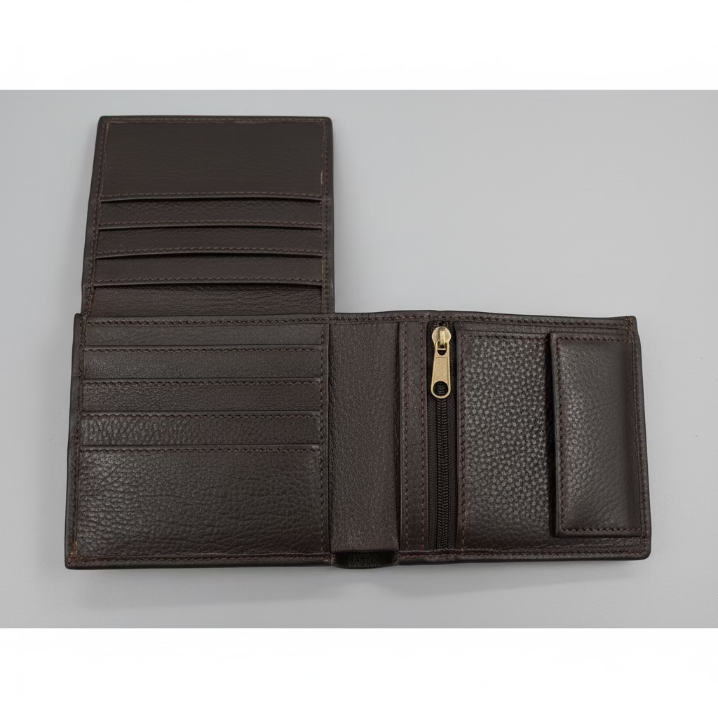 Men's Genuine Leather Wallet - Black
