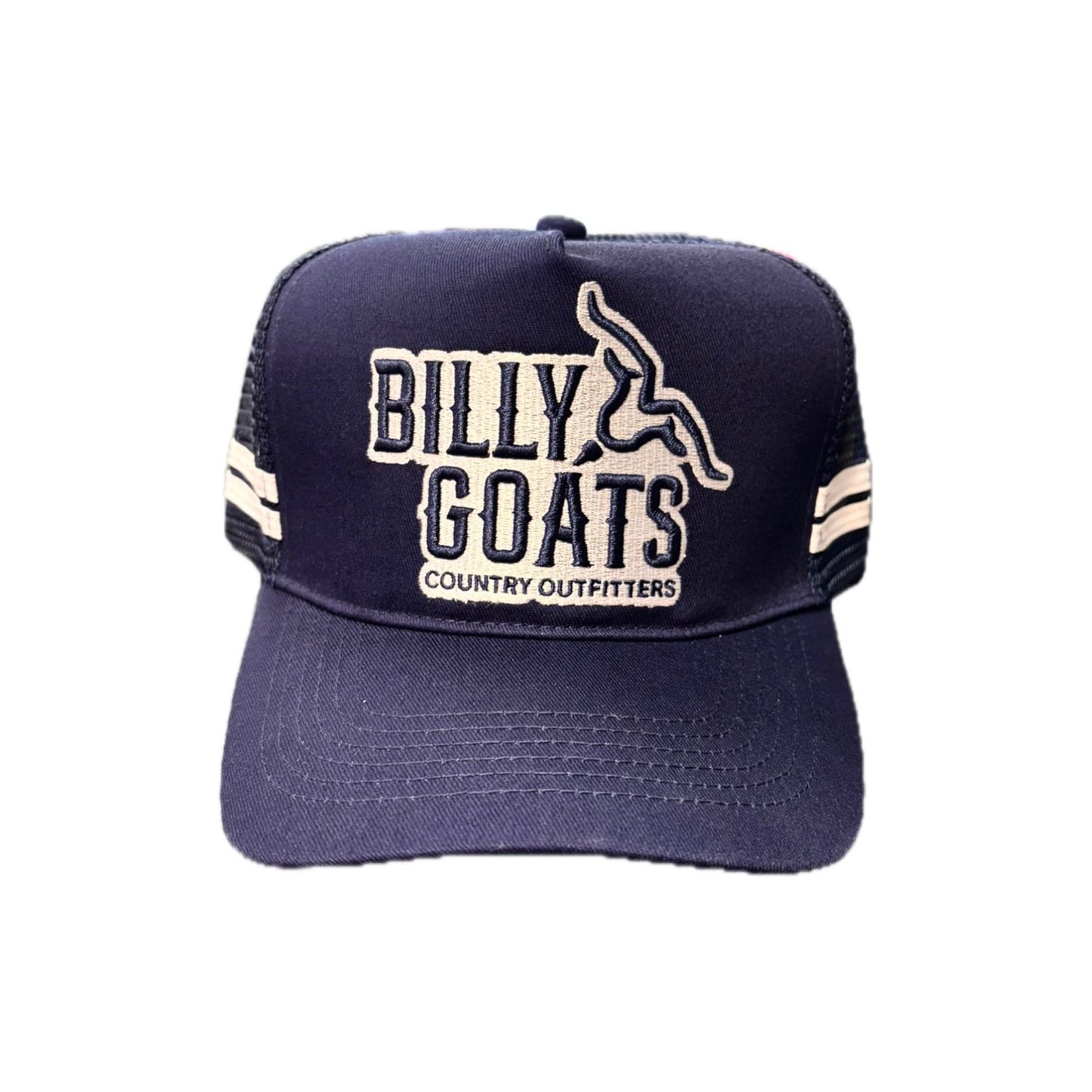BG High Profile Trucker Cap White/Navy