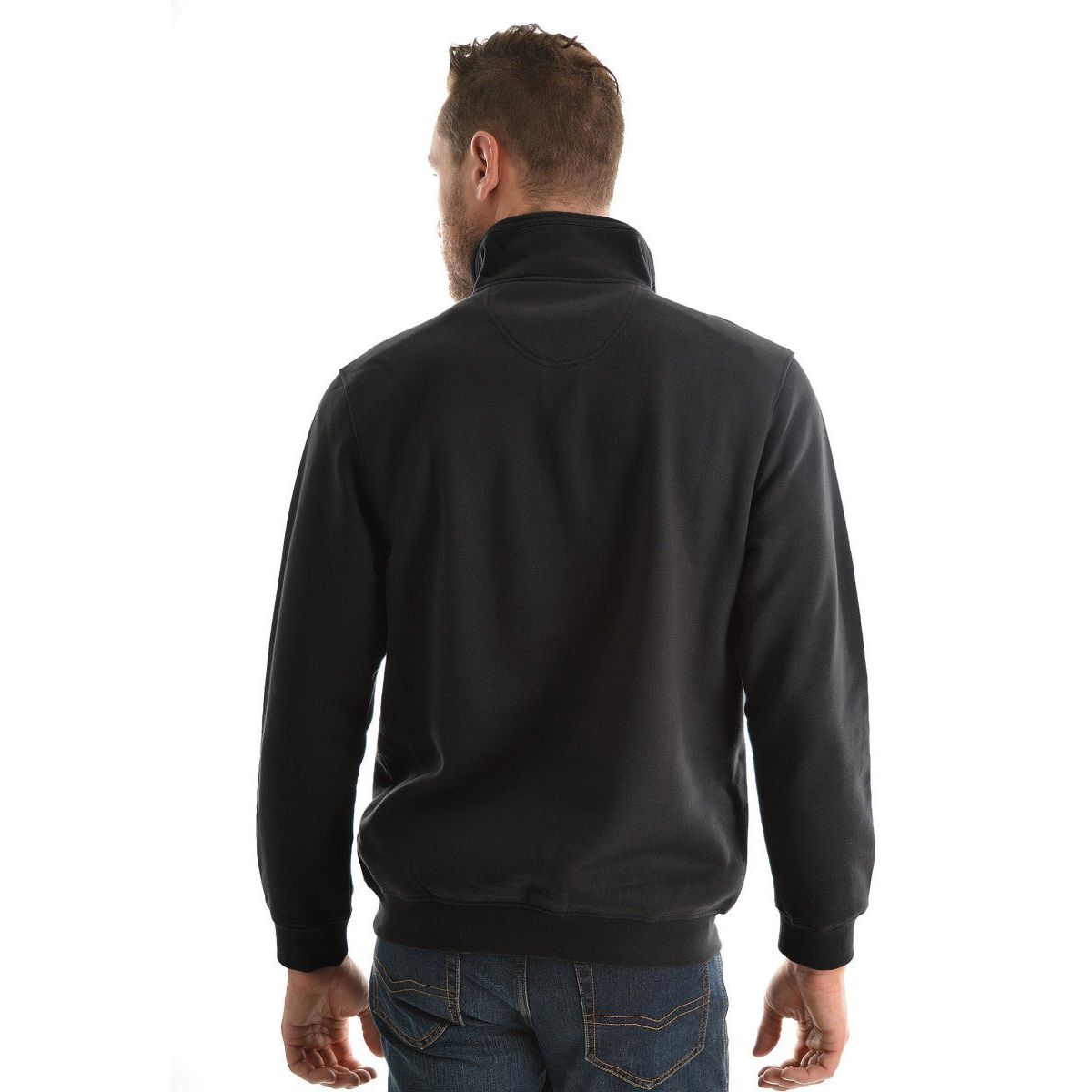 Hard Slog Men’s 1/4 Zip Fleece Top Charcoal – Heavyweight Work Jumper - Billy Goats Country Outfitters