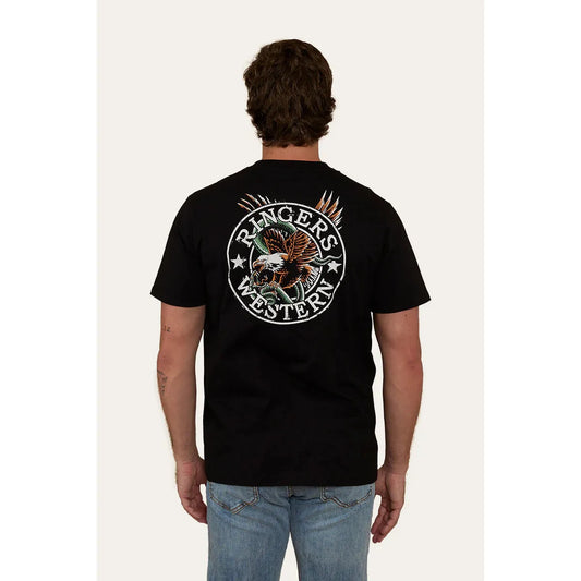 Ringers Western Eyrie Mens Loose Fit T-Shirt Black