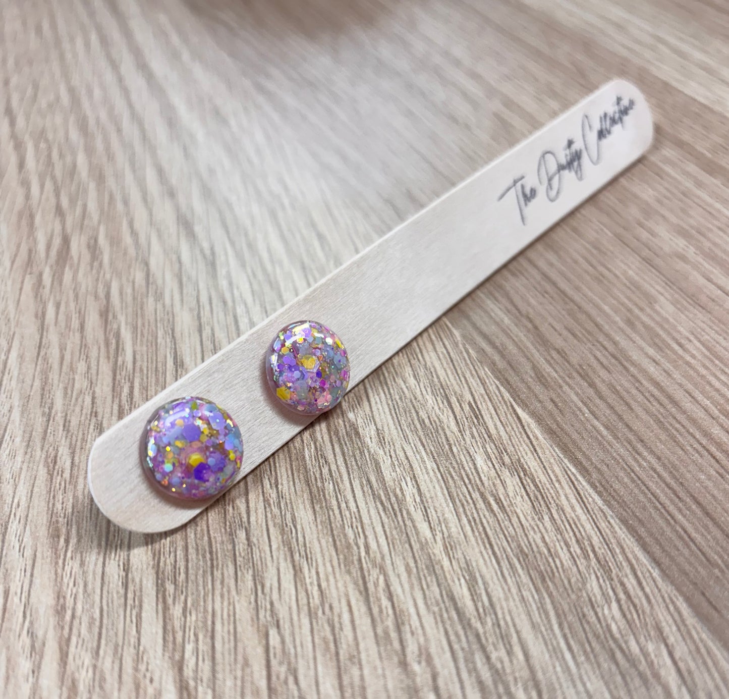 The Dusty Collective Purple Rainbow Studs 1.5cm