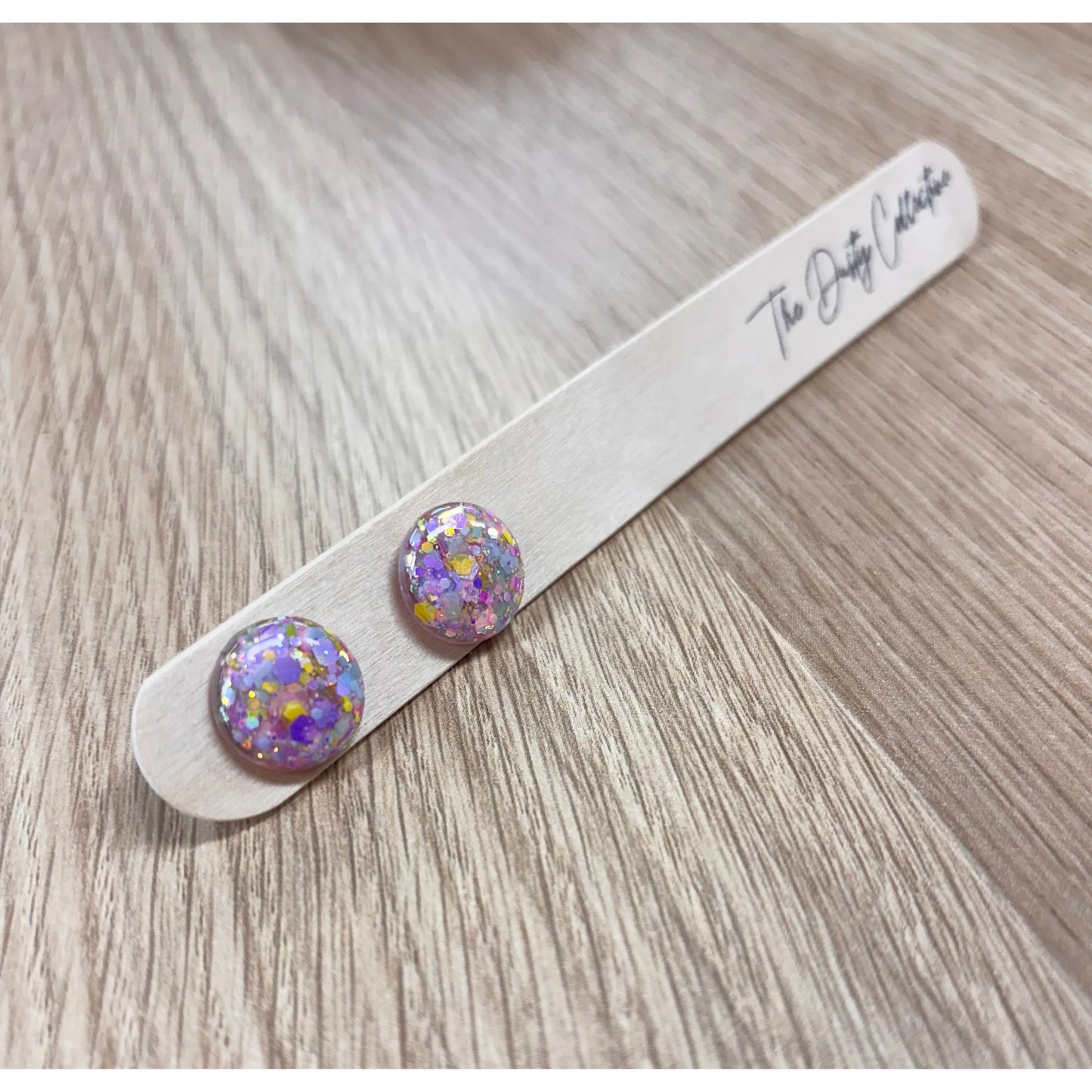 The Dusty Collective Purple Rainbow Studs 1.5cm