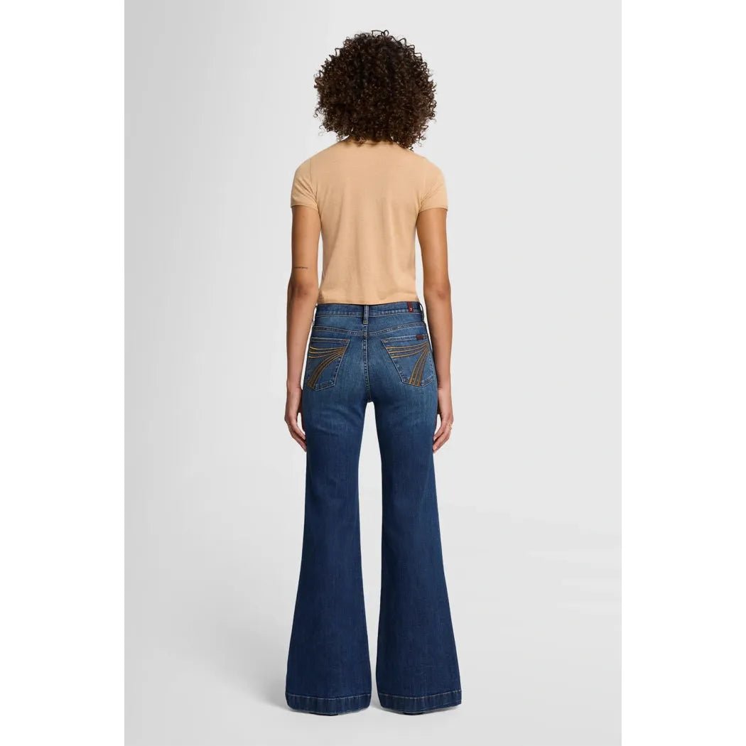 7 For All Mankind Dojo Flare Jeans – Gran Canyon Dark Blue – 34” Leg - Billy Goats Country Outfitters