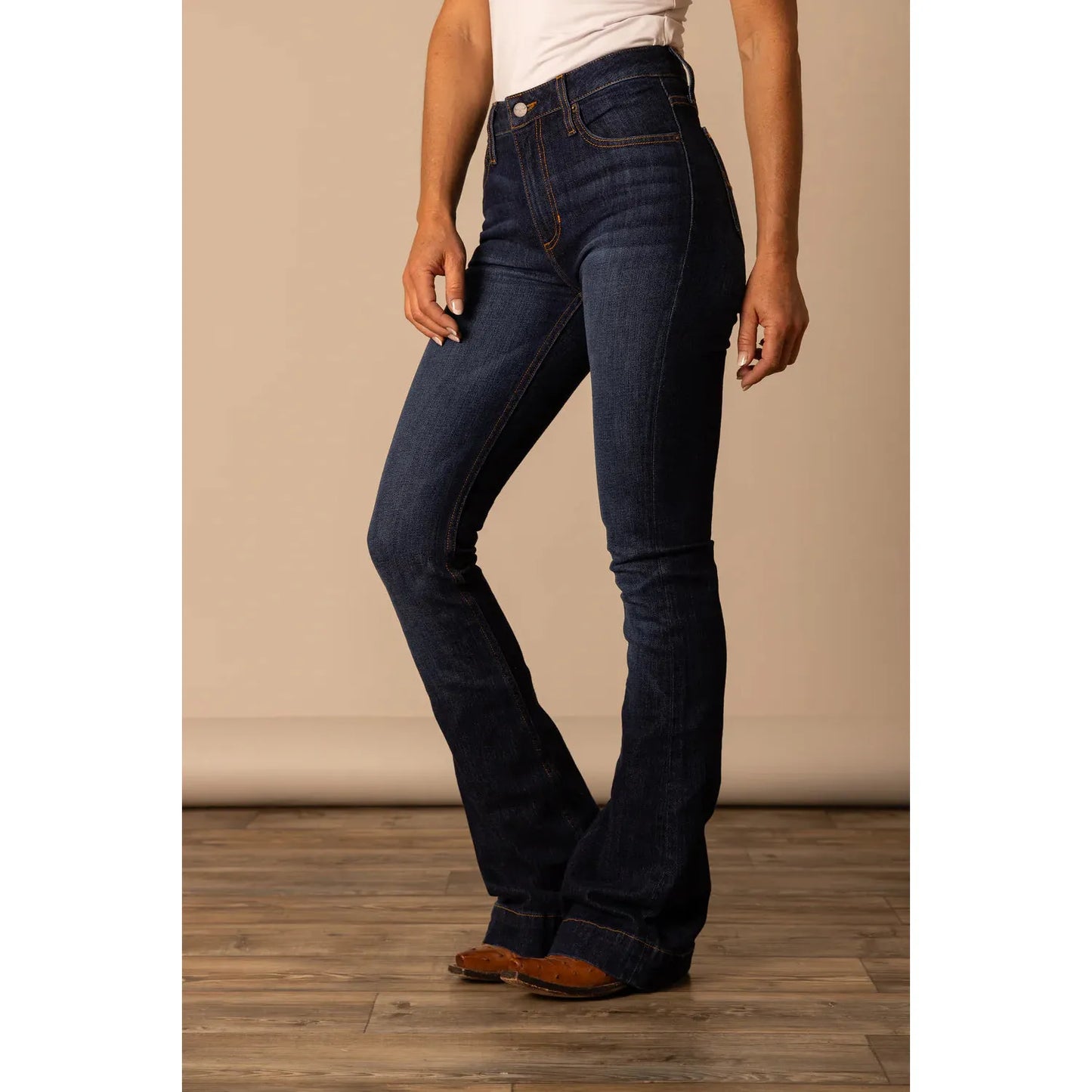 Kimes Ranch Jennifer Ultra High Rise Wide Flare Jeans – Dark Wash - Billy Goats Country Outfitters