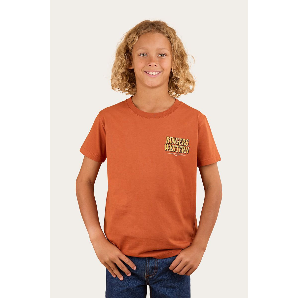 Ringers Western Workhorse Kids Classic T-Shirt Rust - Billy Goats Country Outfitters