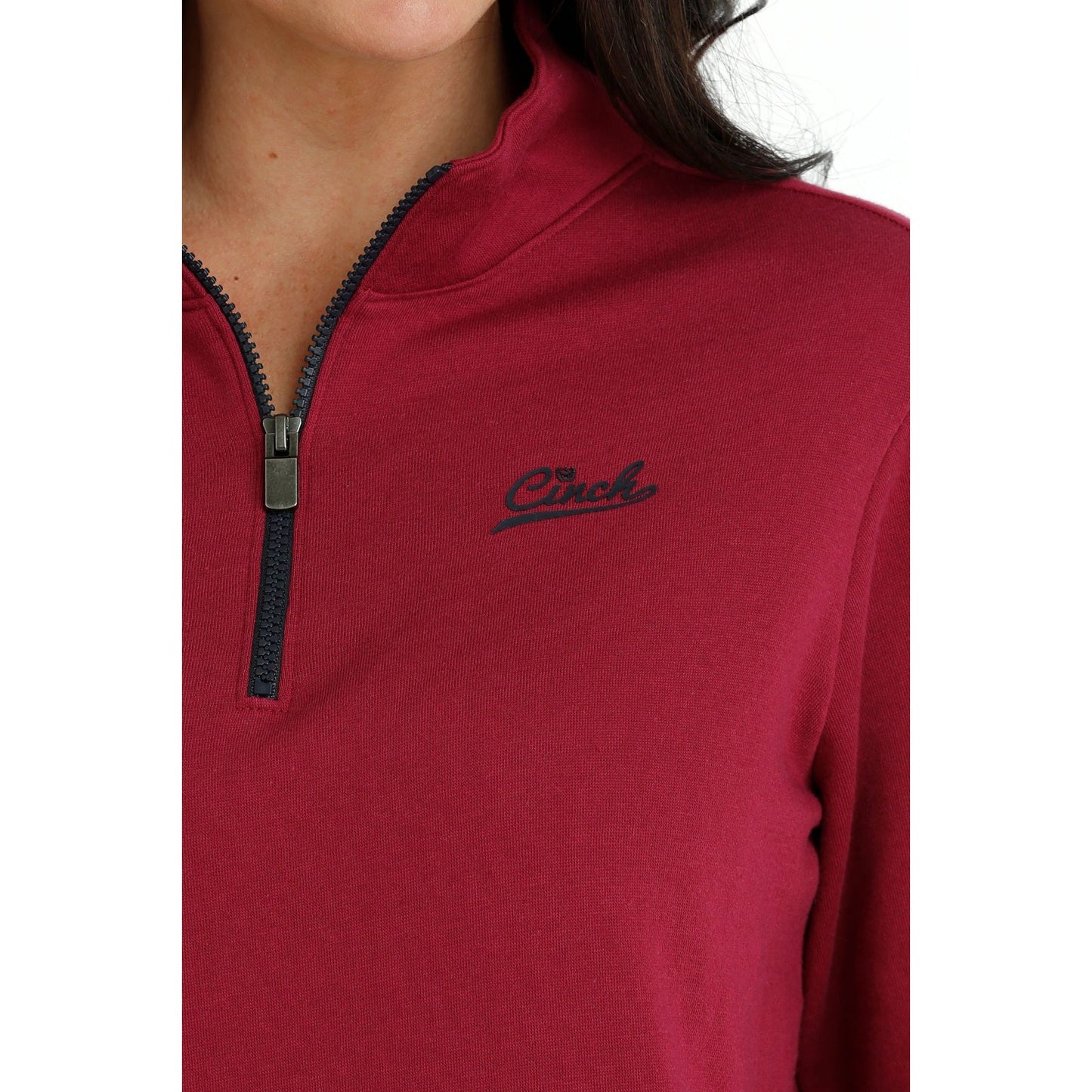 Cinch Women’s Pullover 1/4 Zip - Burgundy