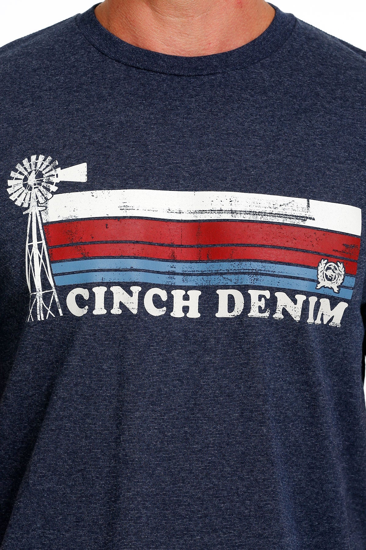 Cinch Men's Denim Tee - Navy