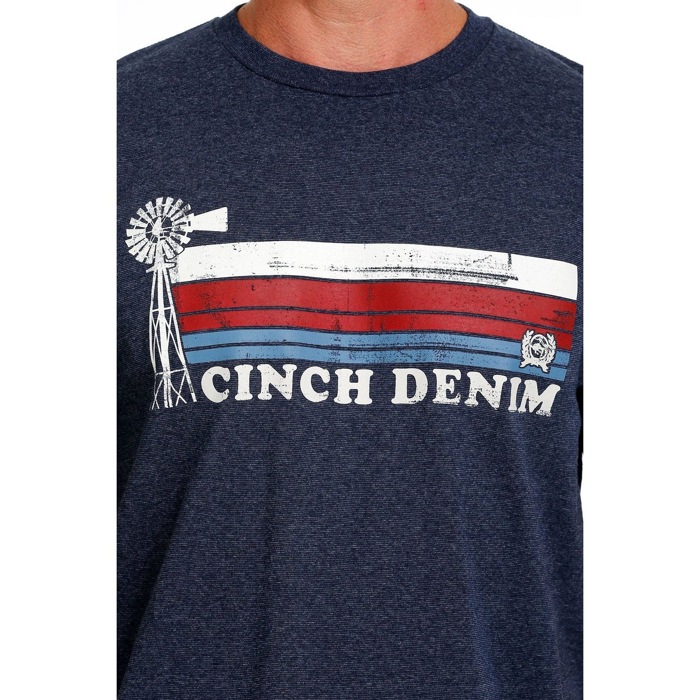 Cinch Men's Denim Tee - Navy