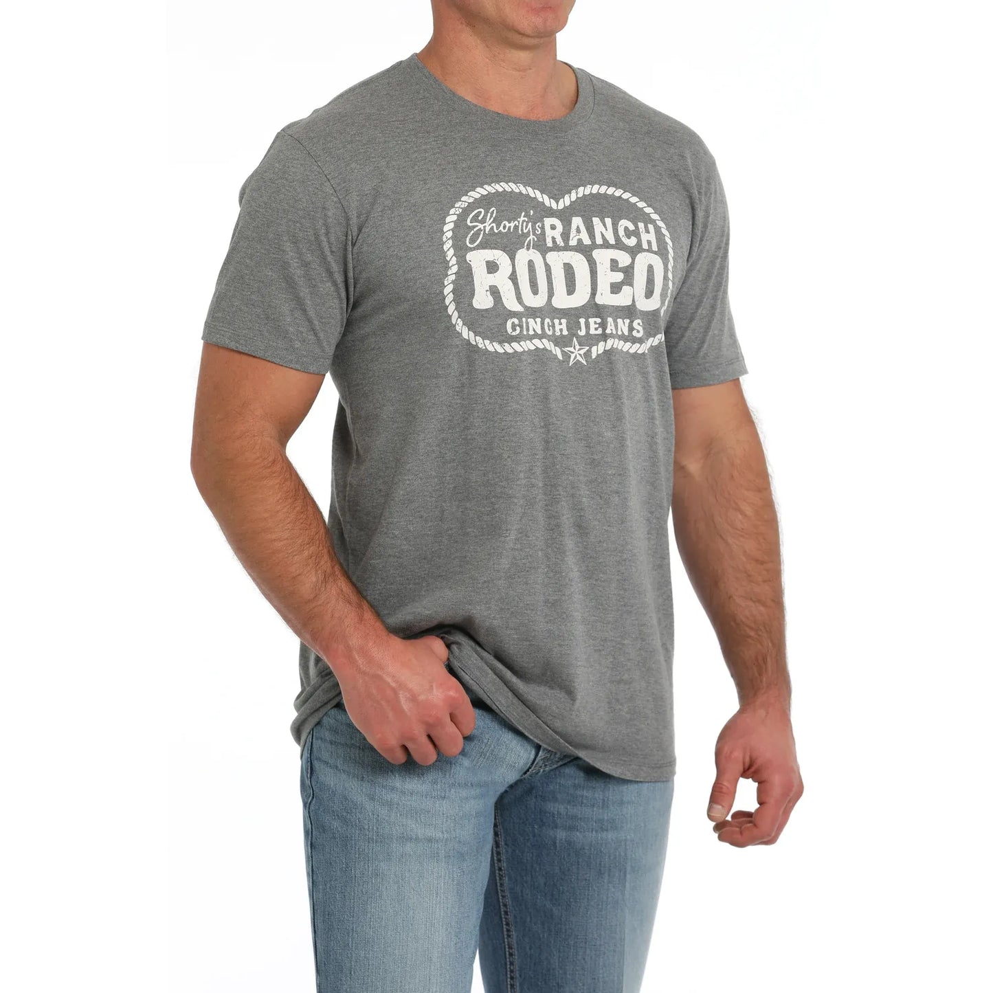 Men's Cinch Shorty Ranch T-Shirt Grey
