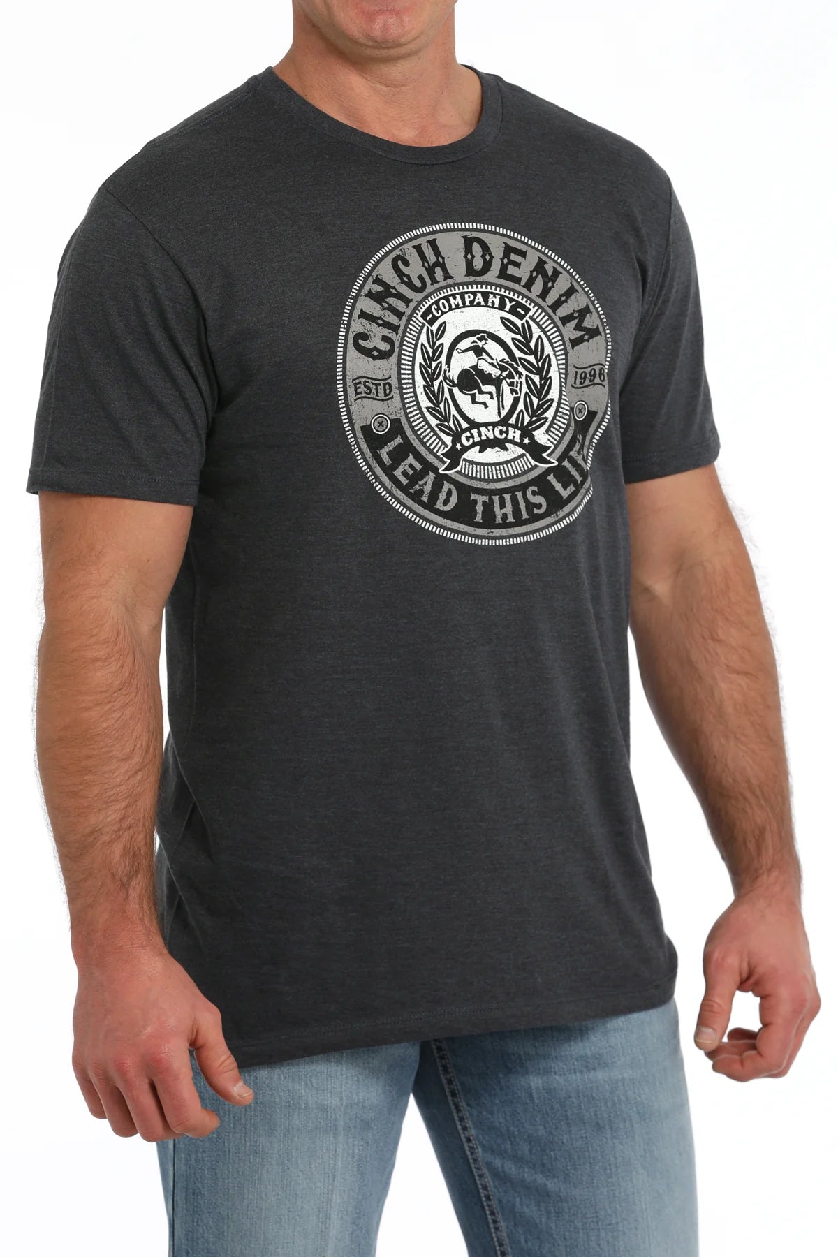 Men's Cinch 'Lead This Life' Navy T-Shirt