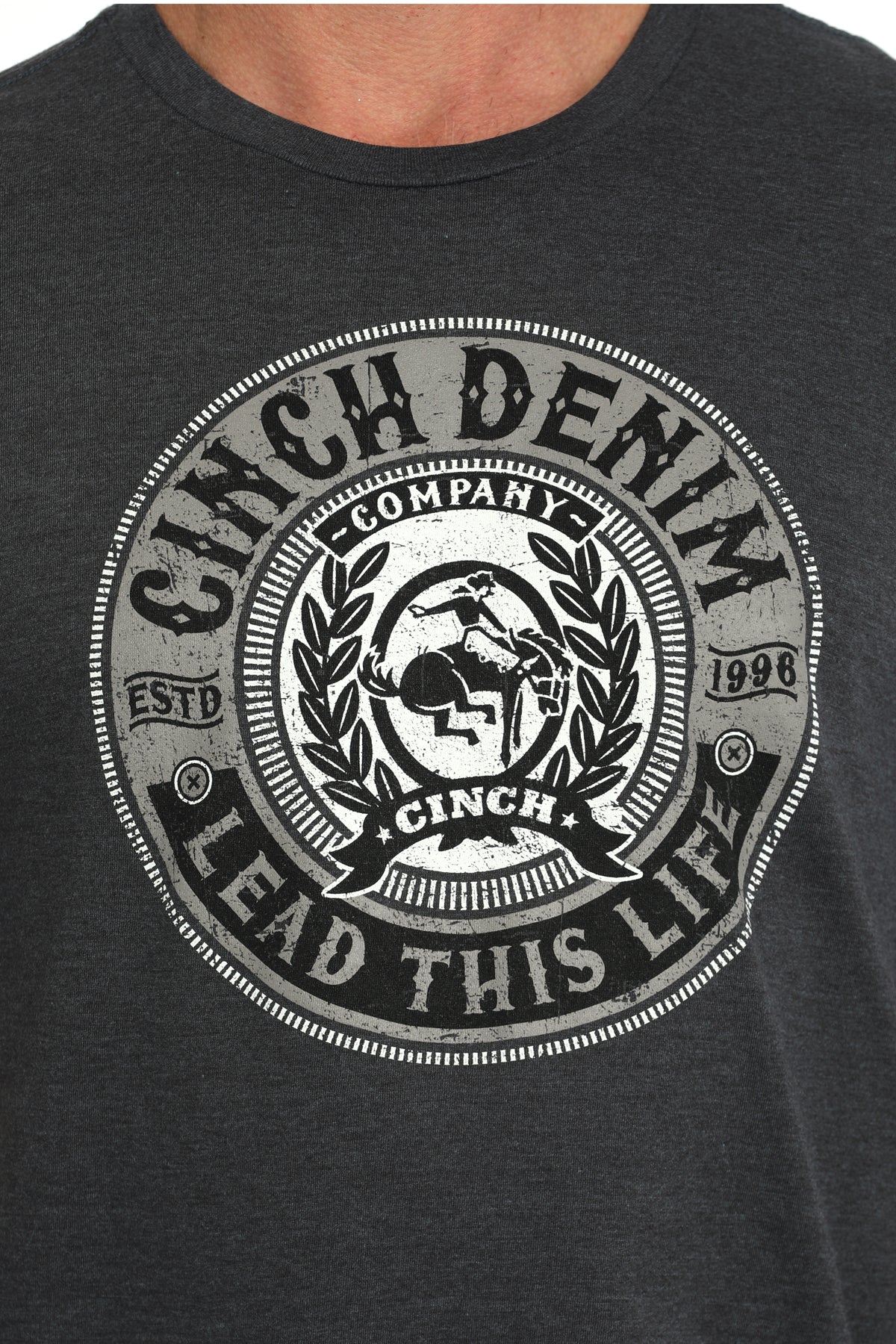 Men's Cinch 'Lead This Life' Navy T-Shirt